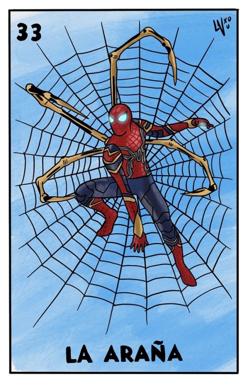 Lotería al estilo de The Avengers.