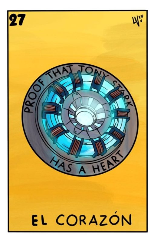 Lotería al estilo de The Avengers.