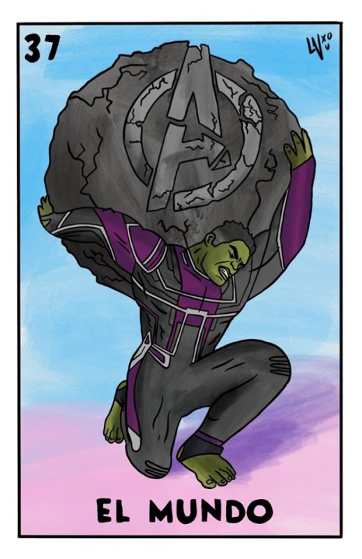 Lotería al estilo de The Avengers.