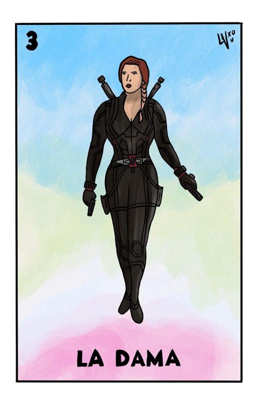 Lotería al estilo de The Avengers.