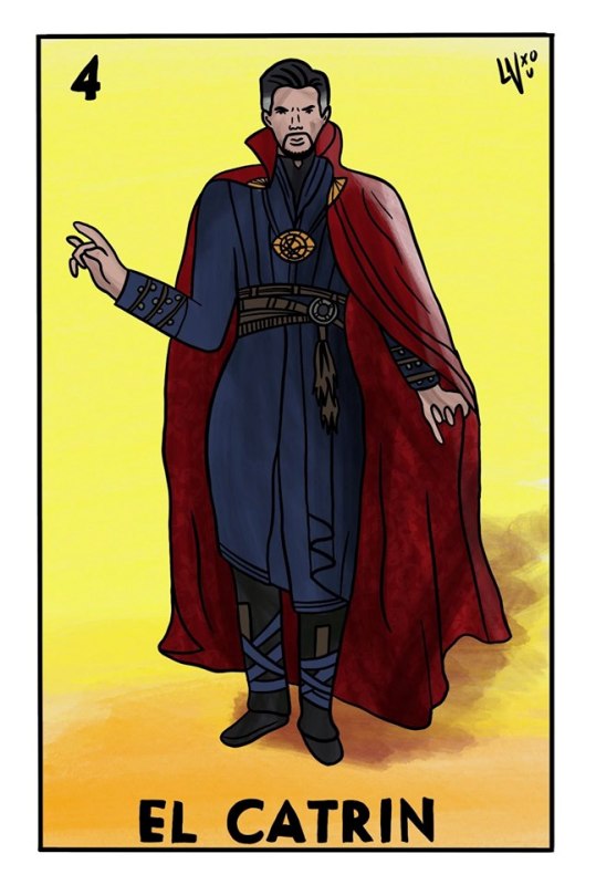 Lotería al estilo de The Avengers.