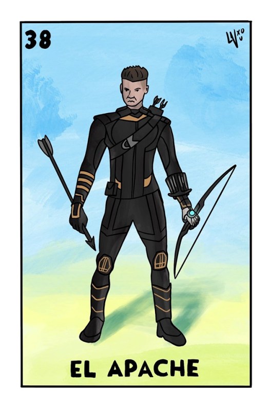 Lotería al estilo de The Avengers.