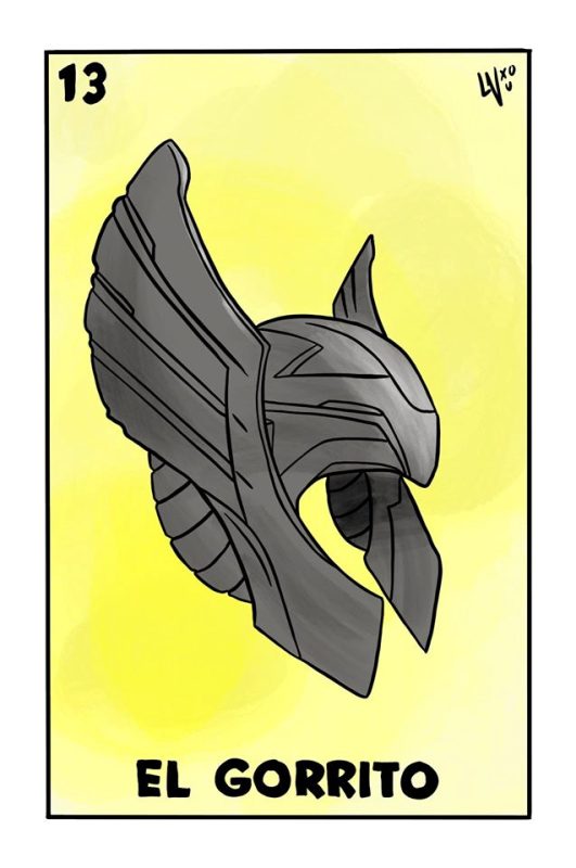 Lotería al estilo de The Avengers.