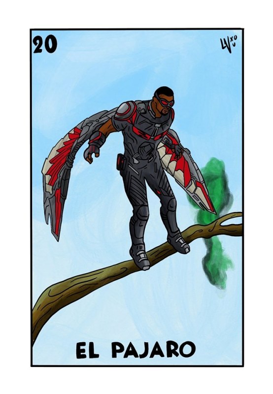 Lotería al estilo de The Avengers.