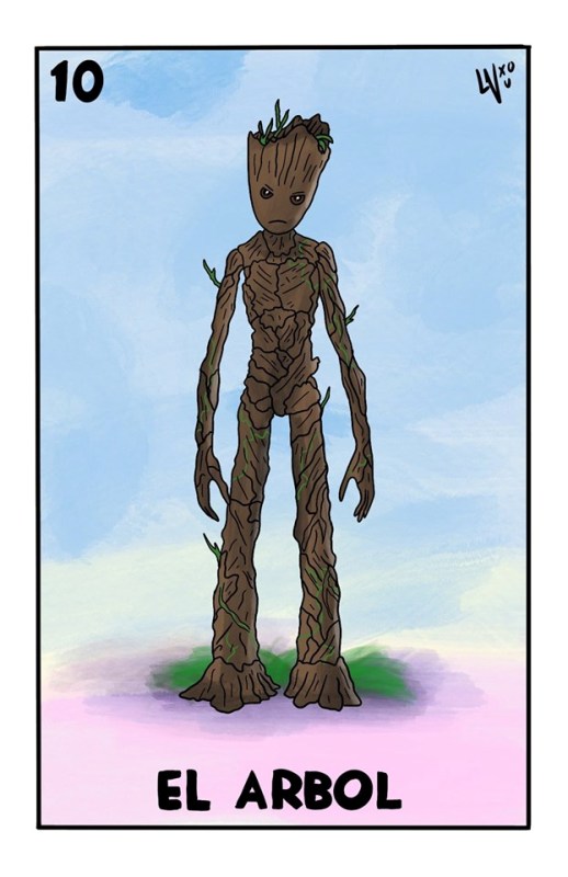Lotería al estilo de The Avengers.