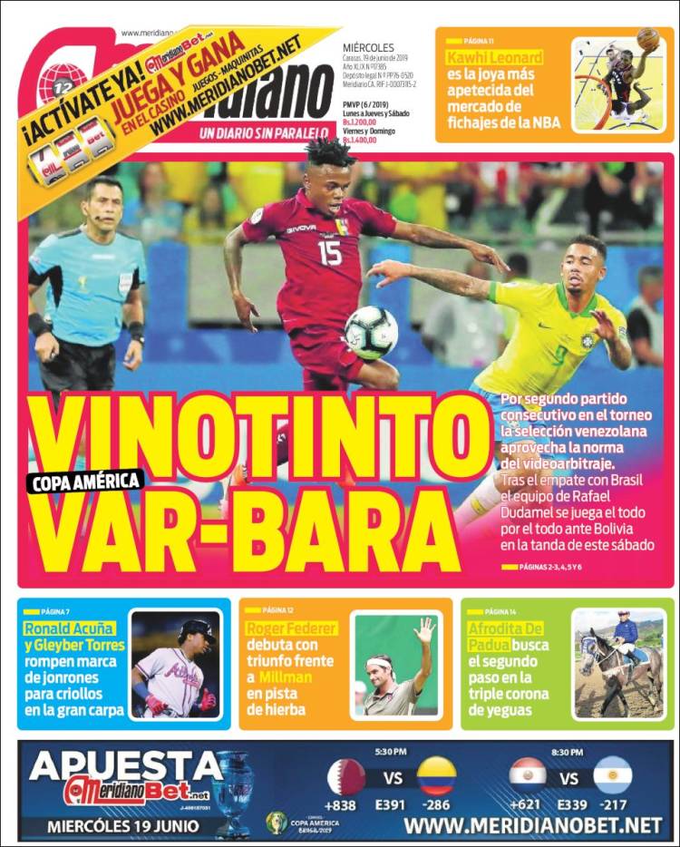 Meridiano de Venezuela.