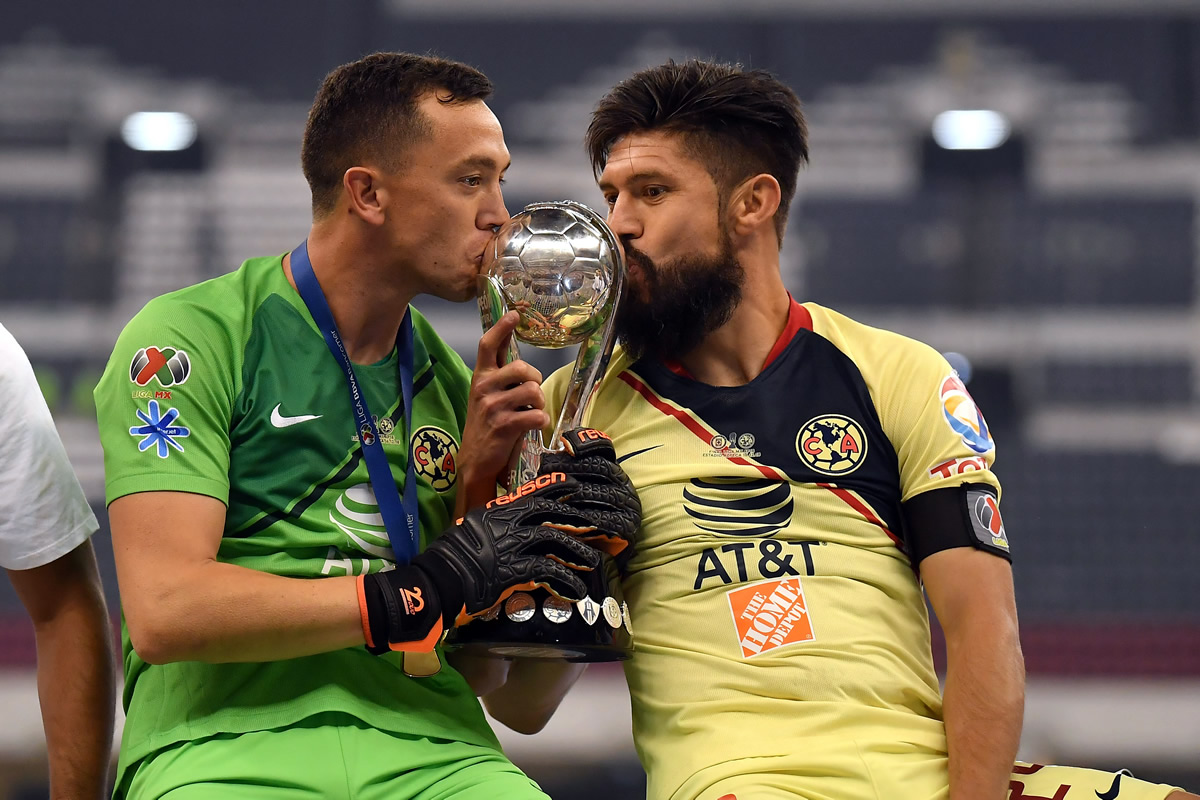 Oribe Peralta también fue Campeón con las Águilas en el 2018. (Foto: Mexsport)