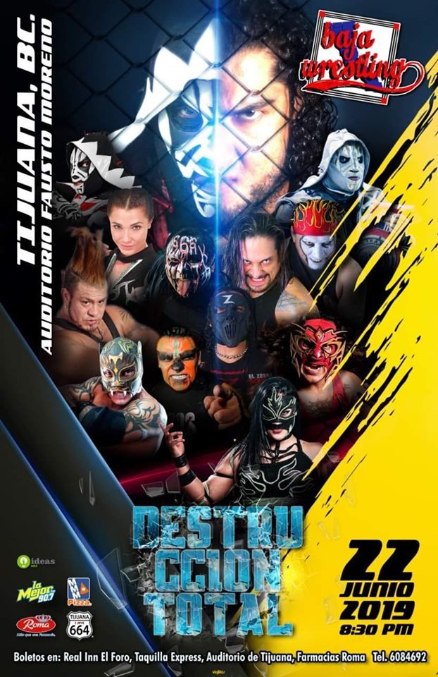 Los eventos de lucha libre que se realizarán del 20 al 26 de junio.
