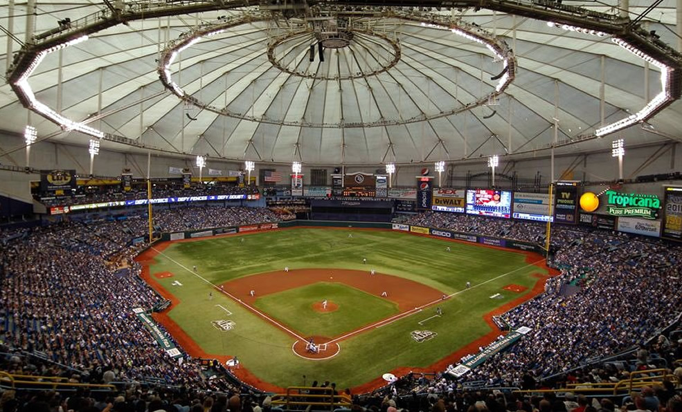 En 2019, el Tropicana Field, casa de los Rays, cuenta con la segunda peor asistencia en MLB.