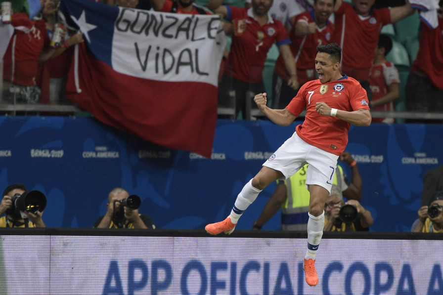 Alexis Sánchez llegó a 43 goles con la selección de Chile.