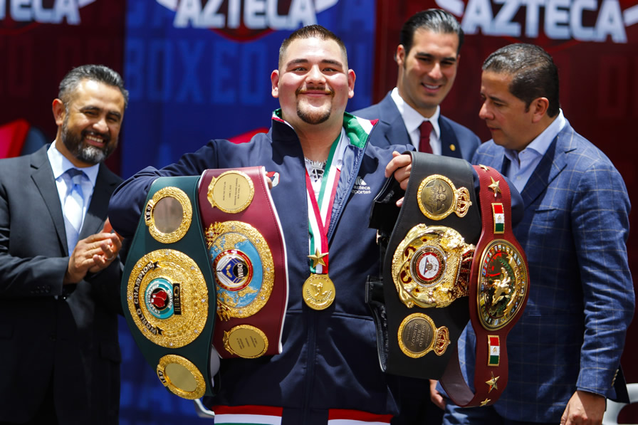 Andy Ruiz Jr. en su visita a México. (Foto: Imago 7)