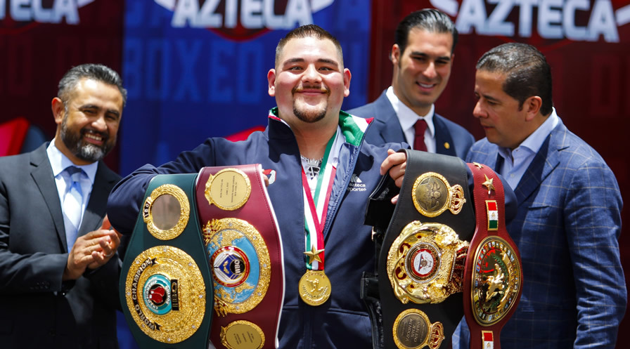 Andy Ruiz Jr. en su visita a México. (Foto: Imago 7)