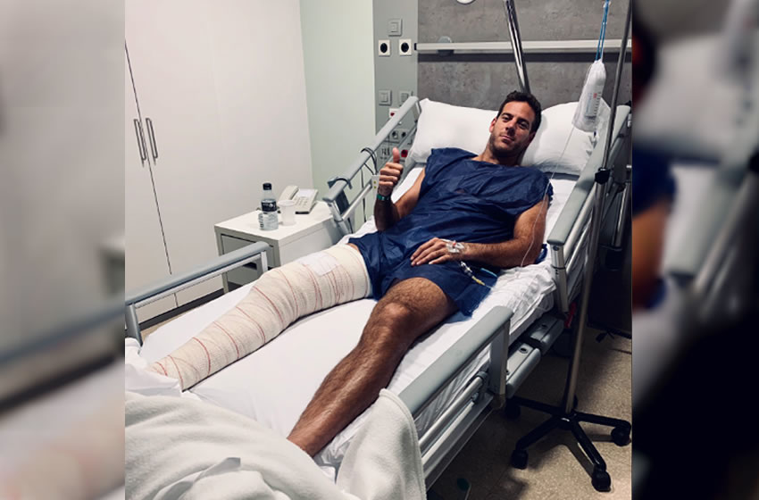 Del Potro agradeció el apoyo a través de sus redes sociales.