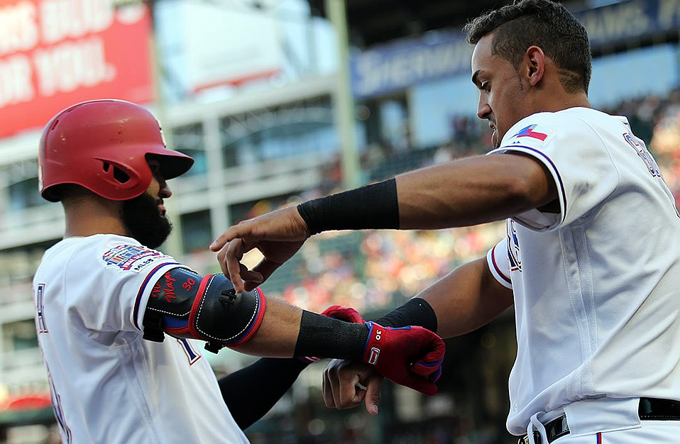Nomar Mazara pegó el jonrón más largo en la temporada