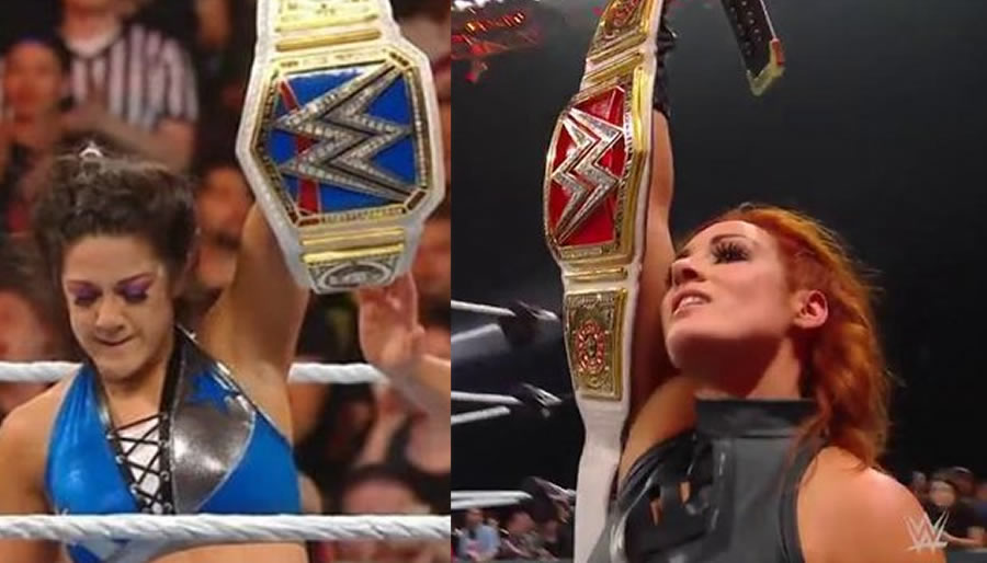 Los cinturones no se movieron en Stomping Grounds. (Foto: WWE)