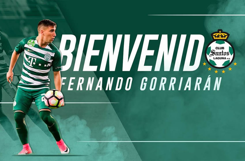 Fernando Gorriarán llega en transferencia definitiva a Santos Laguna.