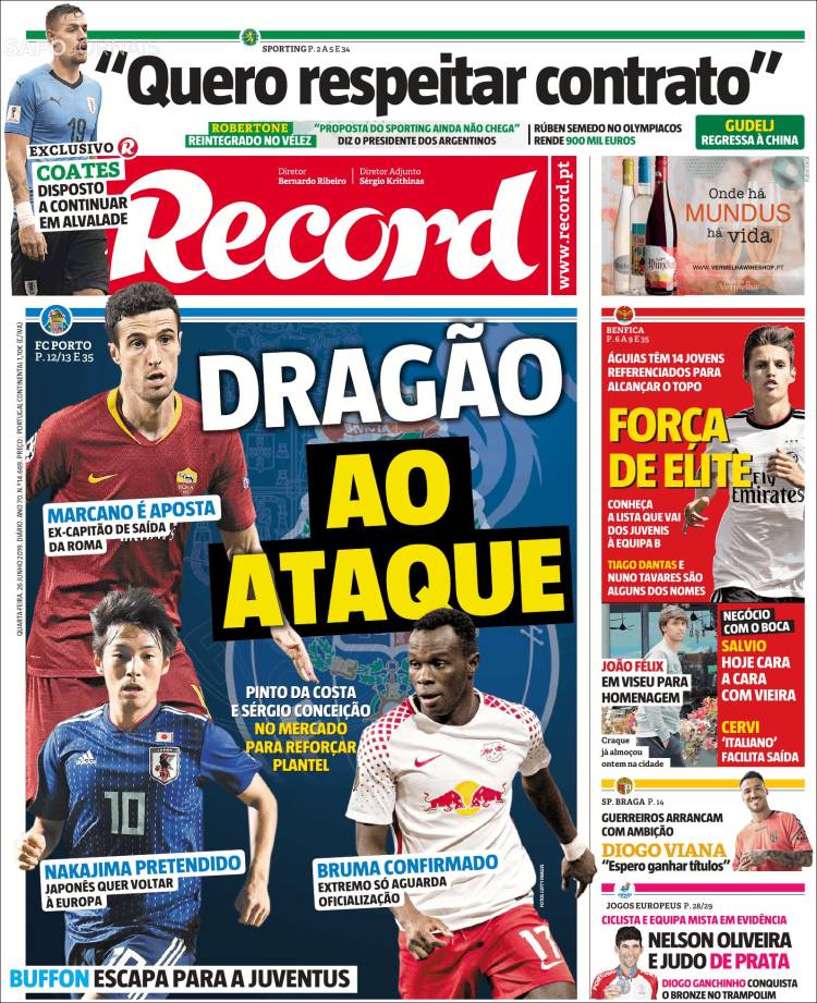 Record de Portugal.