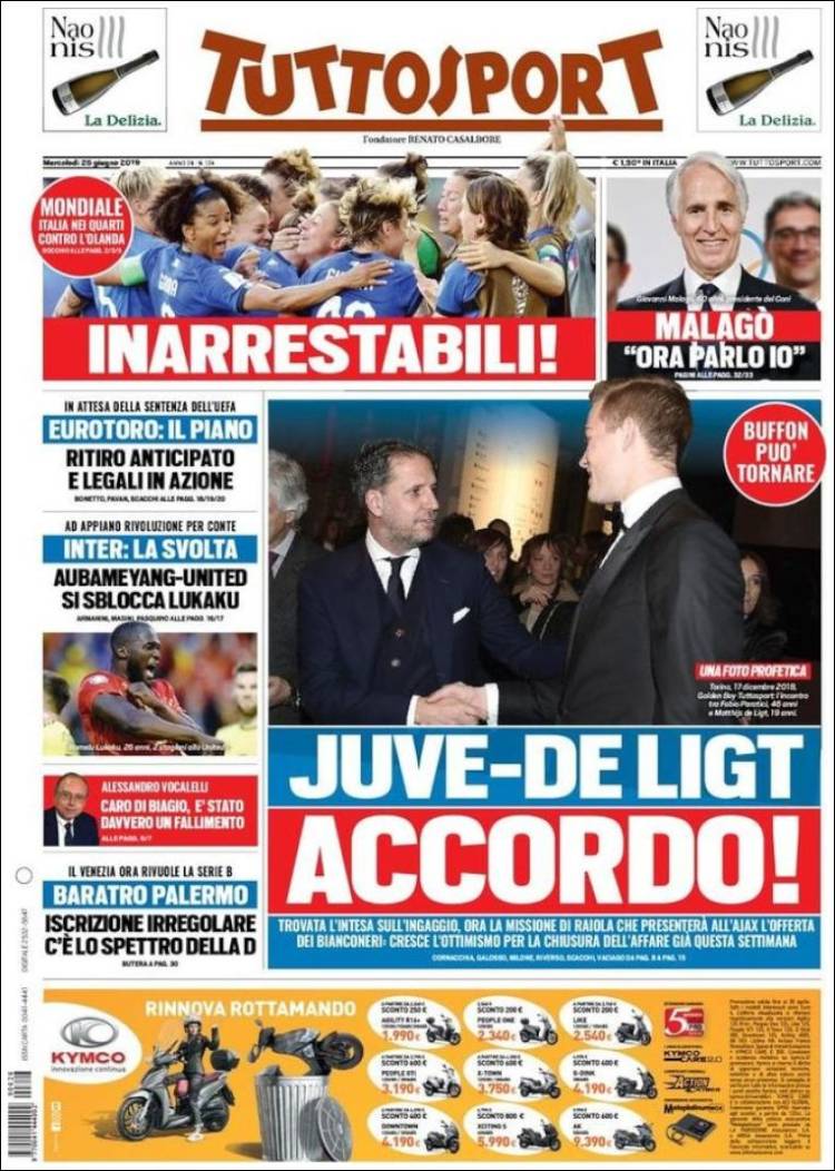 Tuttosport de Italia.