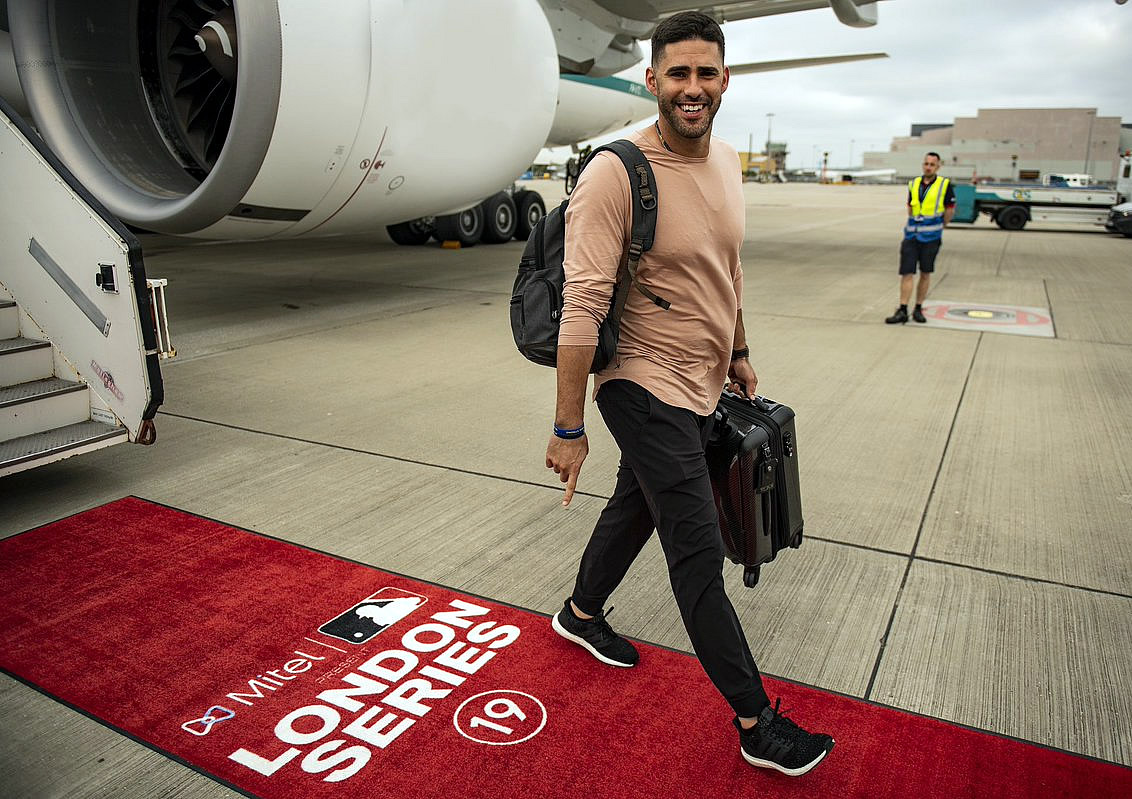 Así viajaron los Boston Red Sox hacia Londres