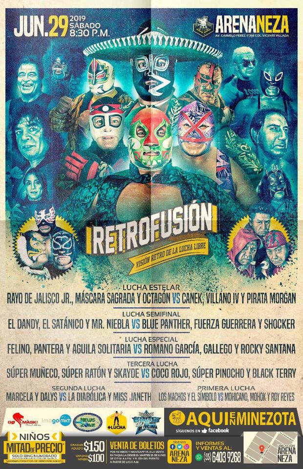Los eventos de lucha libre que se realizarán del 27 de junio al 3 de julio.
