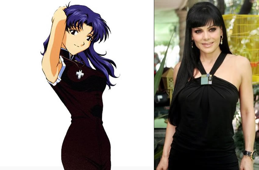 Maribel Guardia y Misato Katsuragi