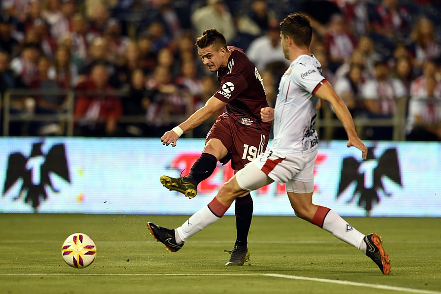 Rafael Borré marcó el segundo con un potente tiro cruzado. (Foto: @RiverPlate)