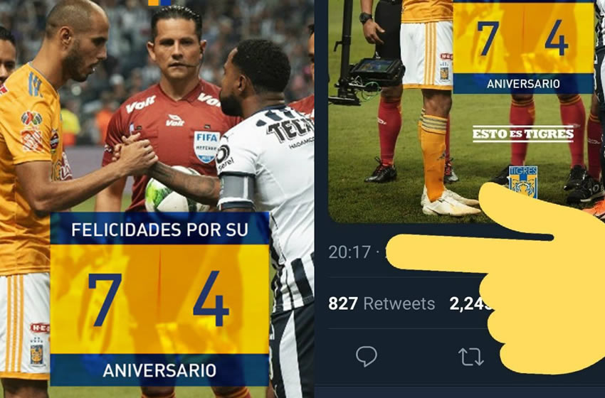Tigres aclaró que no se burló de Rayados.