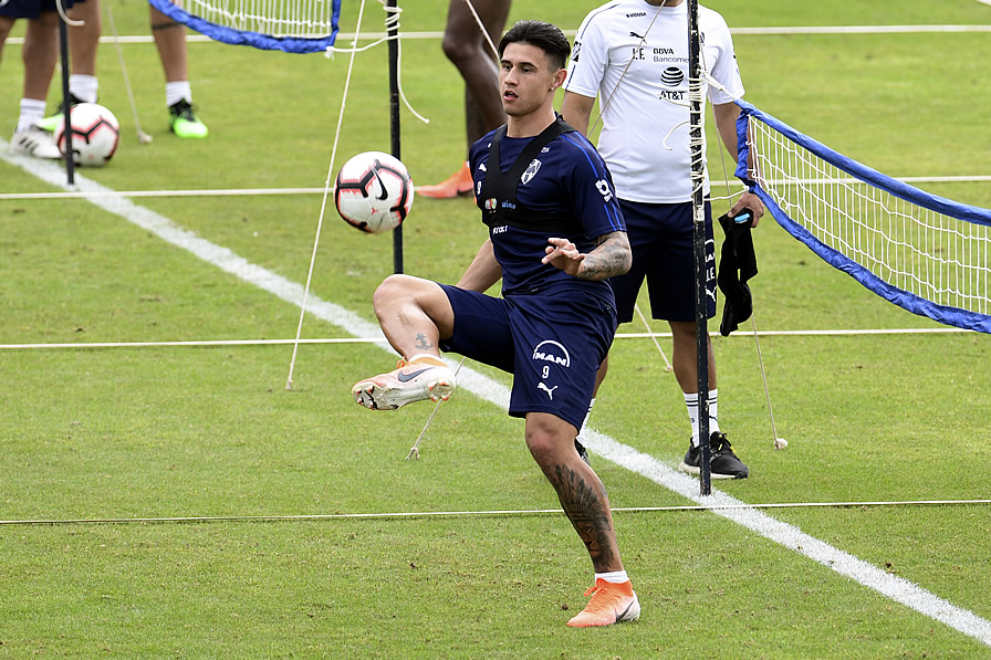 Bareiro durante un entrenamiento en El Barrial. (Foto: Mexsport)
