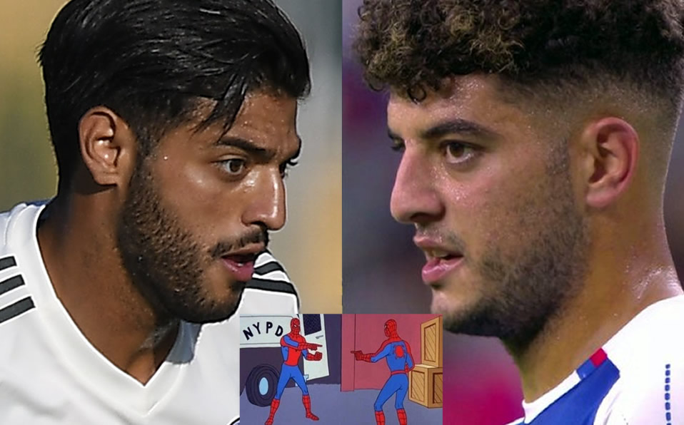 Carlos Vela y Steeven Saba, su "gemelo" que juega para Haití. (Especial)