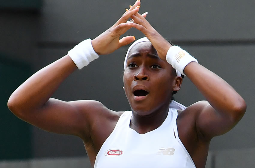 Cori se convirtió en la más joven con un triunfo en el cuadro principal del Grand Slam. (AFP)