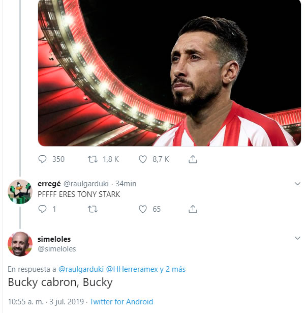 Los mejores memes del fichaje de Héctor Herrera por Atleti. (Foto: Especial)
