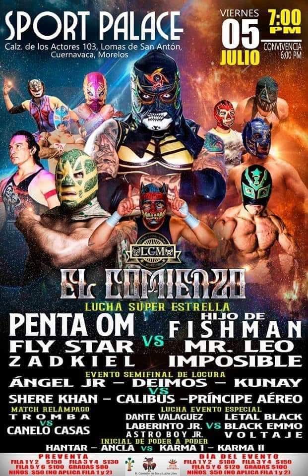 Carteleras de lucha libre del 4 al 10 de julio
