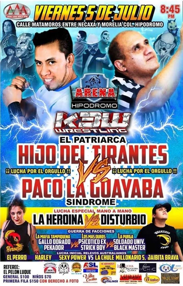 Carteleras de lucha libre del 4 al 10 de julio