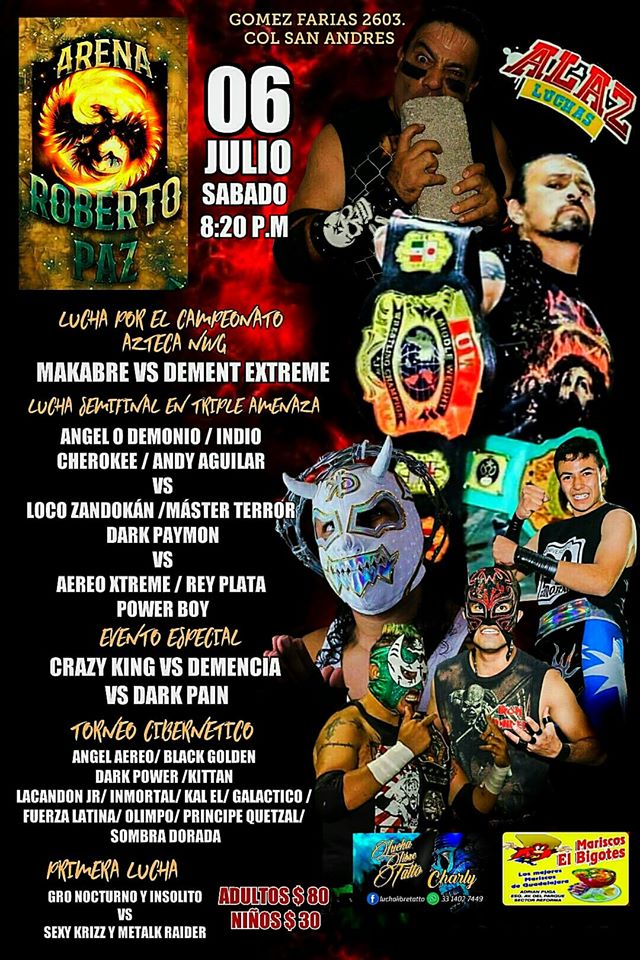 Carteleras de lucha libre del 4 al 10 de julio