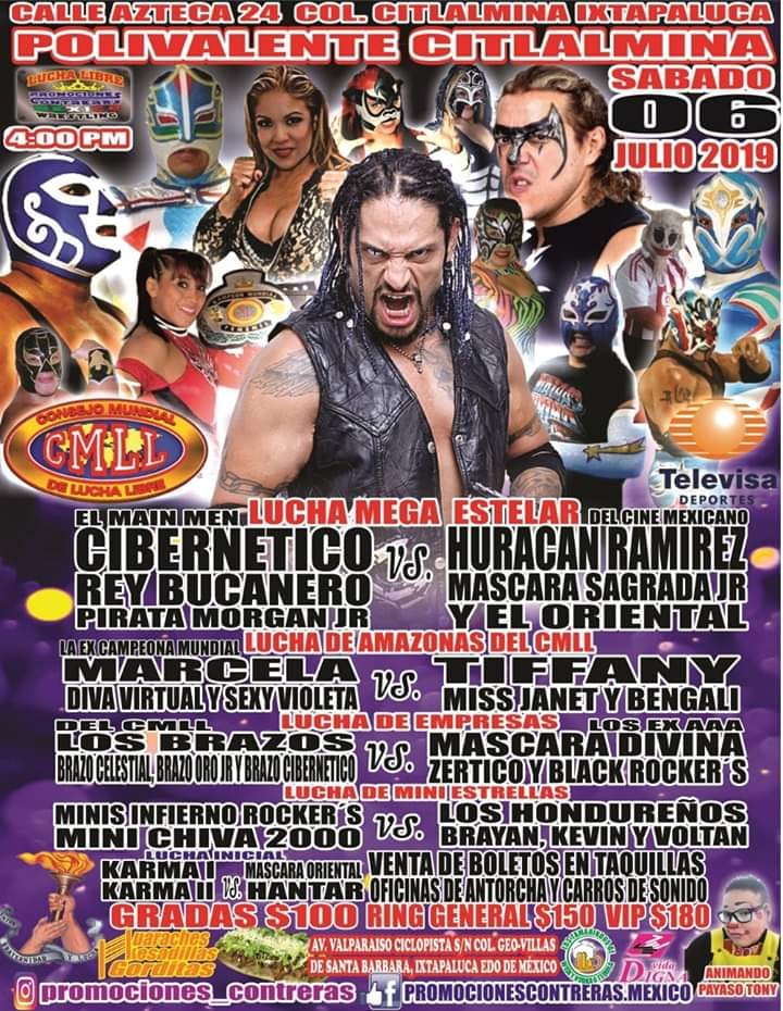 Carteleras de lucha libre del 4 al 10 de julio