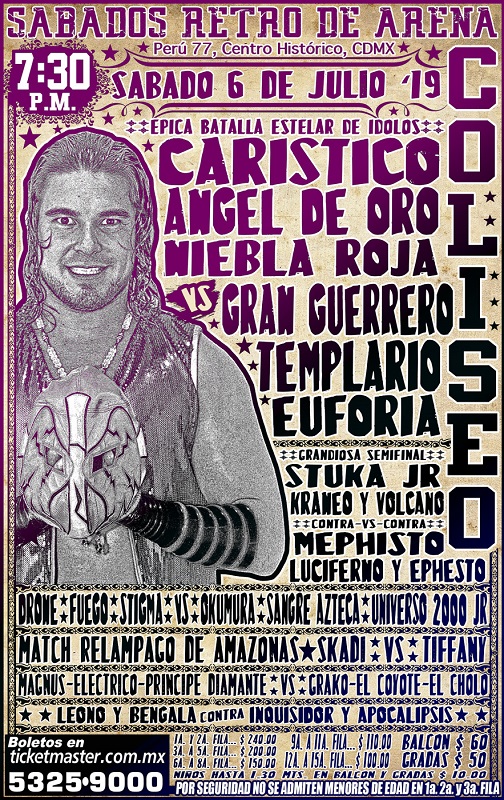 Carteleras de lucha libre del 4 al 10 de julio