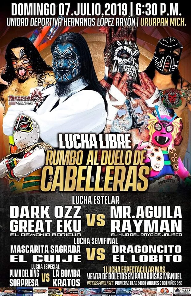 Carteleras de lucha libre del 4 al 10 de julio