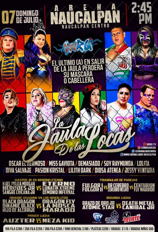Carteleras de lucha libre del 4 al 10 de julio