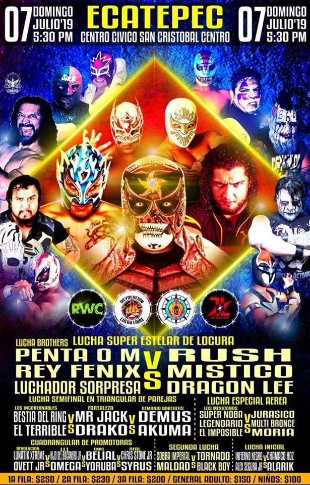 Carteleras de lucha libre del 4 al 10 de julio