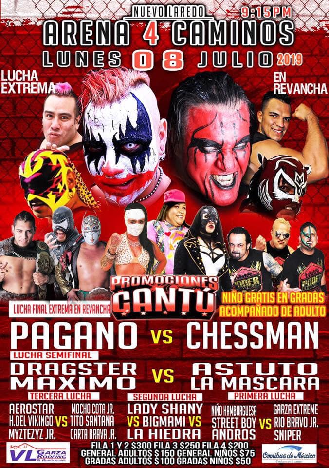 Carteleras de lucha libre del 4 al 10 de julio