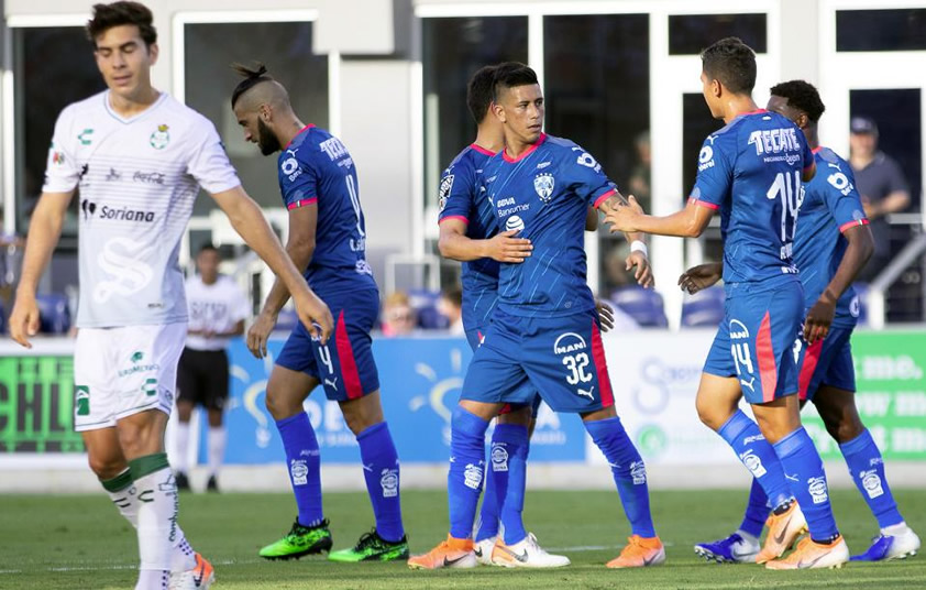 Meza marcó el tanto de La Pandilla. (Foto: www.rayados.com)