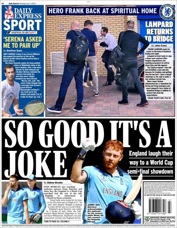 Portadas deportivas.