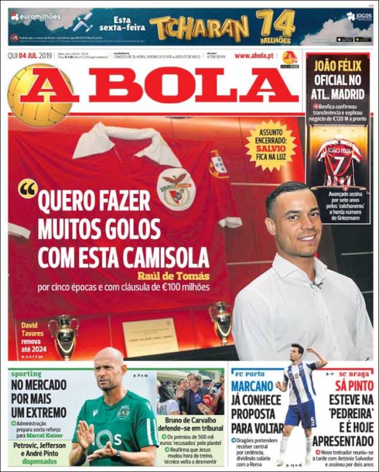 Portadas deportivas.