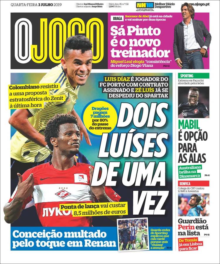 Portadas deportivas.