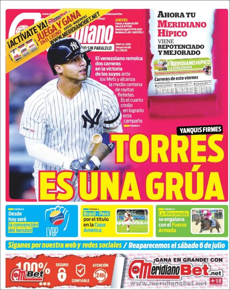 Portadas deportivas.