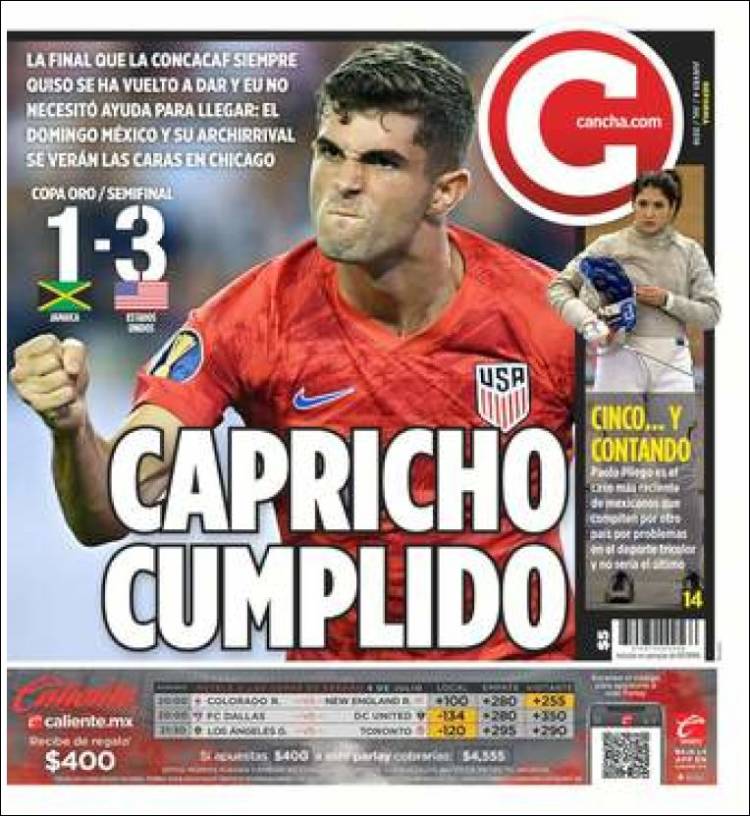 Portadas deportivas.