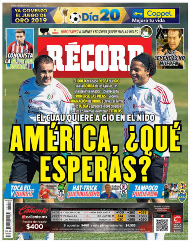 Portadas deportivas.