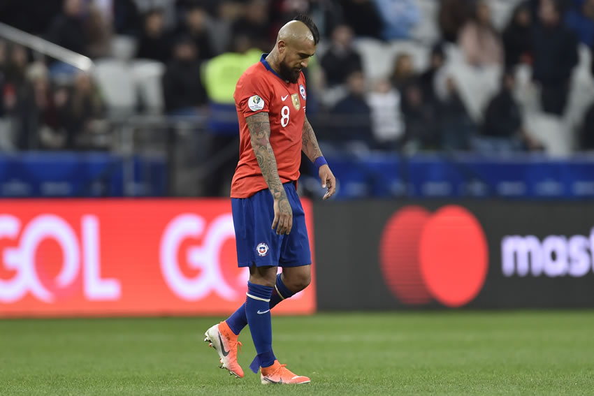 Vidal marcó en el partido al minuto 59. (AFP)