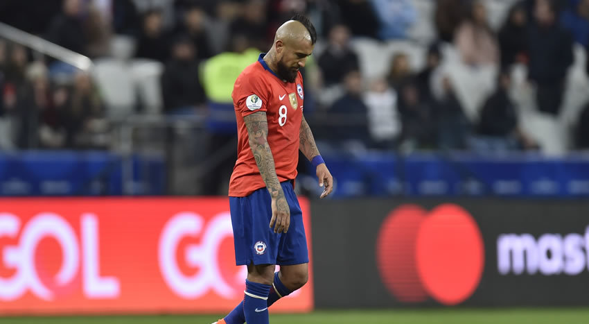 Vidal marcó en el partido al minuto 59. (AFP)