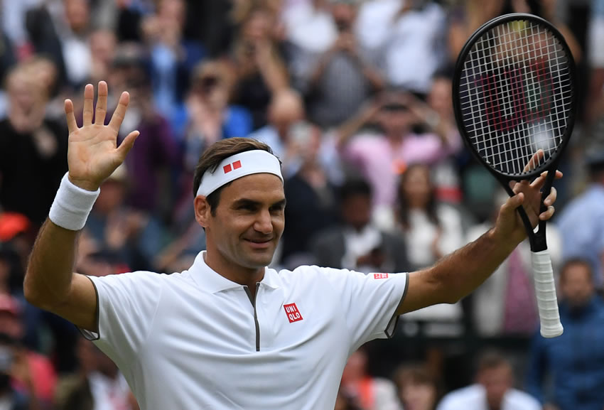 Federer se impuso por 6-1, 6-2 y 6-2 a Berrettini. (AFP)
